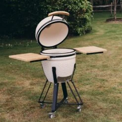 Barbecue Céramique Kamado Medium 50 Cm Blanc -Art-Garden Boutique barbecue ceramique kamado medium 50 cm blanc 4