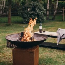 Brasero -Scale C100 Avec Socle Low 40 Cm -Art-Garden Boutique brasero scale c100 avec socle low 40 cm 2