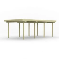 Carport Autoportant En Pin A13 657x359 Cm