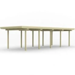 Carport Indépendant En Bois A14 844x359 Cm