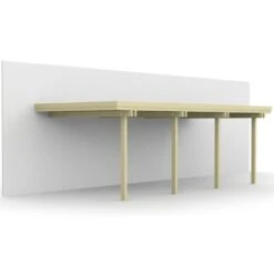 Carport Mural En Bois B13 657x316 Cm