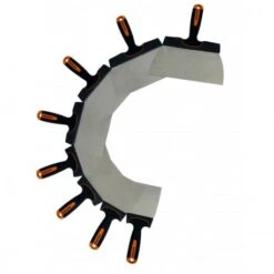 EDMA COUTEAU A ENDUIRE LAME GALBEE - 200 Mm