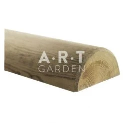 Demi-rondin Pin Traité Autoclave Hauteur 100cm