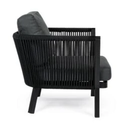 Fauteuil De Jardin MAKATEA Noir Bizzotto -Art-Garden Boutique fauteuil de jardin makatea noir bizzotto 2