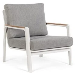 Fauteuil Lounge De Jardin JALISCO Blanc