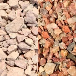 Gravier Marbre Rouge - Concassé - 6/10 Mm