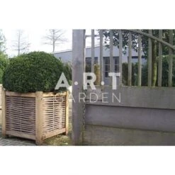 Jardinière En Chêne Avec Tressage Noisetier - Avec Ou Sans Bac - 2 Tailles Disponibles -Art-Garden Boutique jardiniere en chene avec tressage noisetier avec ou sans bac 2 tailles disponibles 3