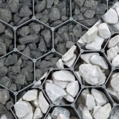 Palette De 24 Stabilisateurs De Graviers (46,08 M²) - Gris - 120 X 160 X 4 Cm Gris - Rinno Gravel -Art-Garden Boutique palette de 24 stabilisateurs de graviers 4608 m gris 120 x 160 x 4 cm gris rinno gravel 5