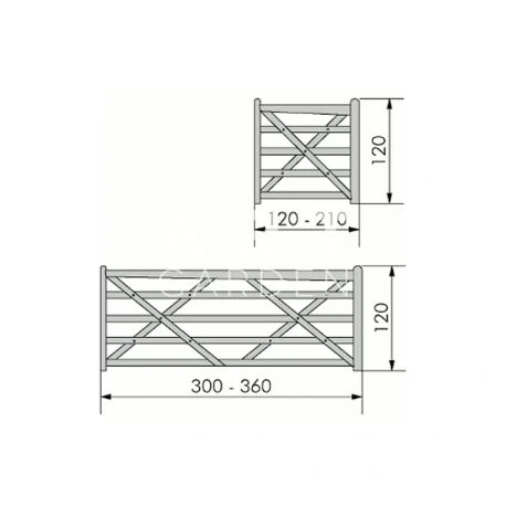 Portail Bois Exotique Duke 3 Portail Bois Exotique Duke – Image 3