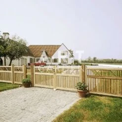 Portail Bois Vivaldi Double 125 X 297 Cm -Art-Garden Boutique portail bois vivaldi double 125 x 297 cm 3