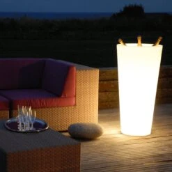 Pot Lumineux Rond Verso Papi - Nomade Ou Sur Prise Secteur - 9L, 17L Ou 33L -Art-Garden Boutique pot lumineux rond verso papi nomade ou sur prise secteur 9l 17l ou 33l 2