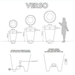 Pot Lumineux Rond Verso Papi - Nomade Ou Sur Prise Secteur - 9L, 17L Ou 33L -Art-Garden Boutique pot lumineux rond verso papi nomade ou sur prise secteur 9l 17l ou 33l 3