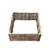 Potager Carré En Noisetier Tressage Horizontal - 4 Tailles Disponibles