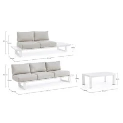 Salon De Jardin 5 Places KONNOR Blanc 10 Salon De Jardin 5 Places KONNOR Blanc -Art-Garden Boutique salon de jardin 5 places konnor blanc 4