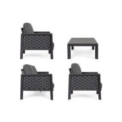 Salon De Jardin 5 Places OTAVIO Anthracite 10 Salon De Jardin 5 Places OTAVIO Anthracite -Art-Garden Boutique salon de jardin 5 places otavio anthracite 4