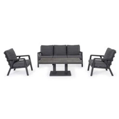 Salon De Jardin 5 Places Truman Anthracite