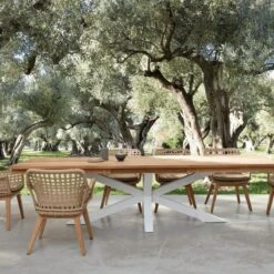 Table De Jardin Extensible 12 Places PALMDALE Blanc -Art-Garden Boutique table de jardin extensible 12 places palmdale blanc 5