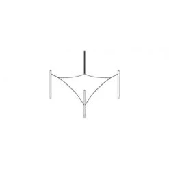 Voile D'ombrage Design Carré 3m Ingenua