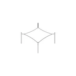 Voile D'ombrage Design Carré 3m Ingenua -Art-Garden Boutique voile d ombrage design carre 3m ingenua 3