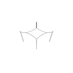 Voile D'ombrage Design Carré 3m Ingenua -Art-Garden Boutique voile d ombrage design carre 3m ingenua 5