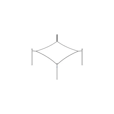 Voile D'ombrage Design Carré 4m Ingenua 4 Voile D'ombrage Design Carré 4m Ingenua – Image 4